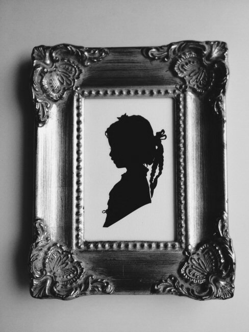 silhouette jeune fille